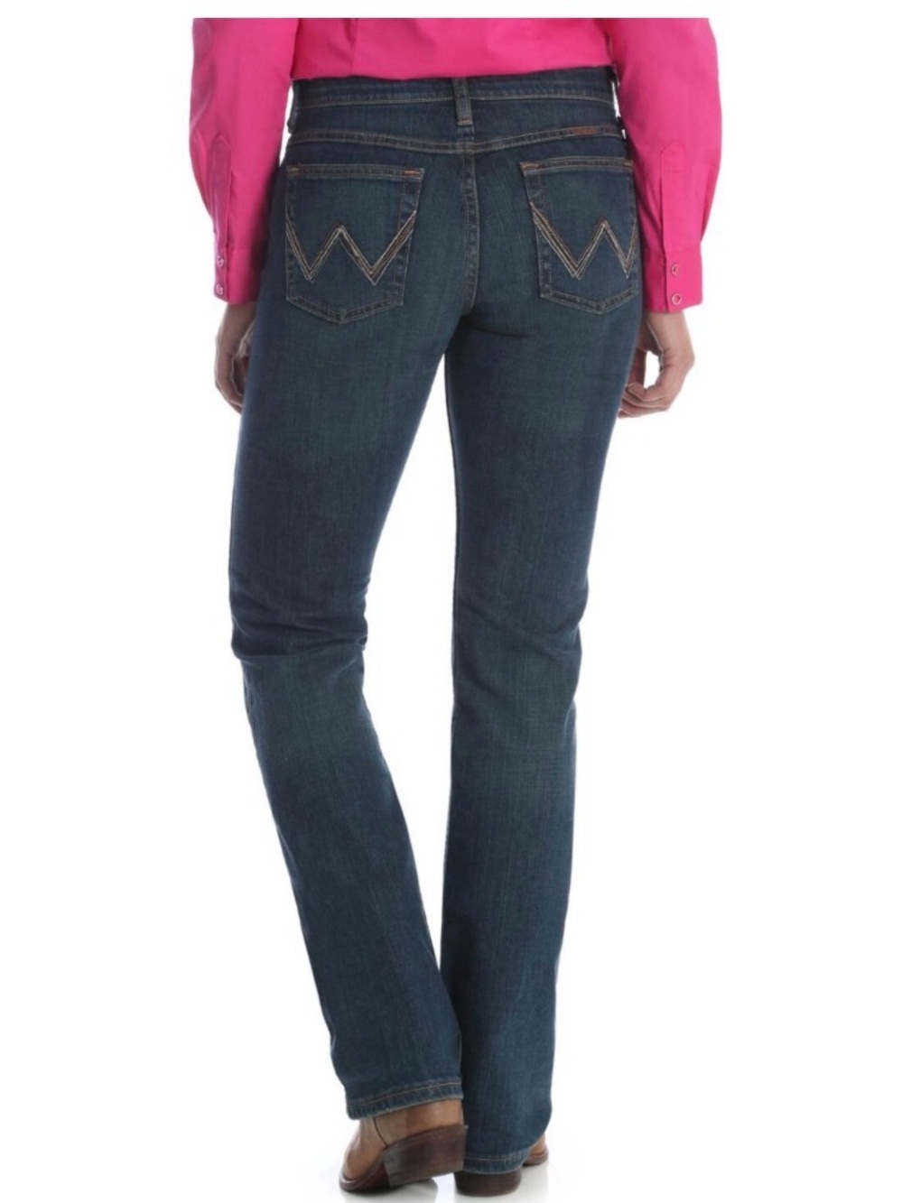 Wrangler Q-Baby Womenβs Ultimate Riding Jeans Dark Wash Bootcut Size 5/6 x 32